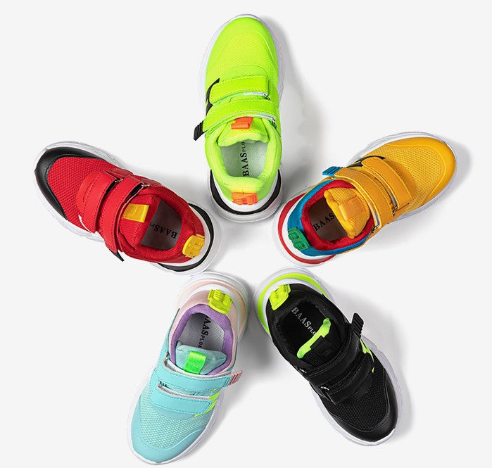 Tênis Infantil Kids Running Esportivo Respirável, Leve e Confortável