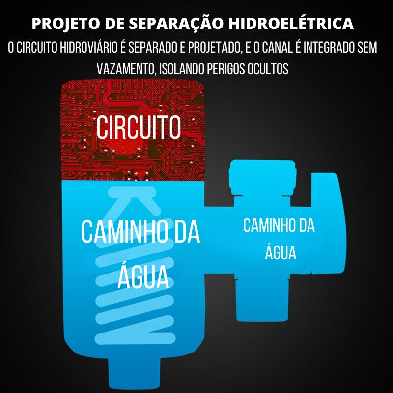 Torneira com Água Quente Instantânea com aquecedor embutido na torneira da cozinha