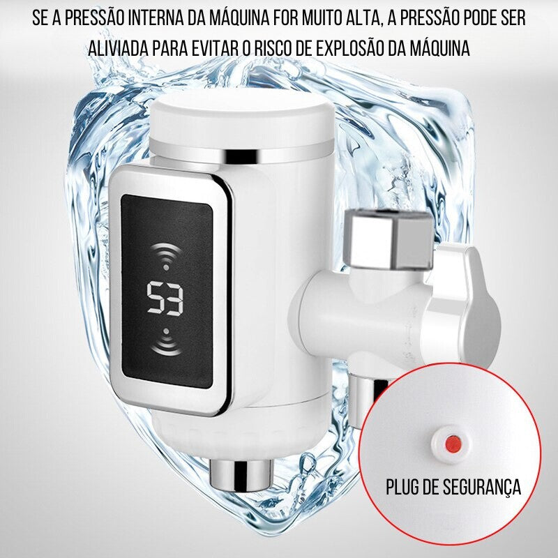 Torneira com Água Quente Instantânea com aquecedor embutido na torneira da cozinha