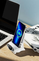 Carregador Mobile Phone Suporte De Carregamento Rápido Sem Fio Com Ventilador De Refrigeração Único Mini Portátil