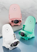 Carregador Mobile Phone Suporte De Carregamento Rápido Sem Fio Com Ventilador De Refrigeração Único Mini Portátil