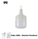 Lâmpada LED USB Recarregável e Portátil
