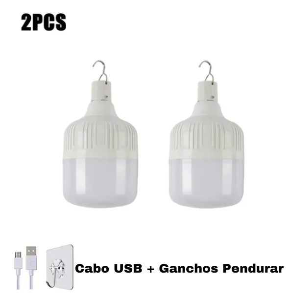 Lâmpada LED USB Recarregável e Portátil