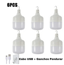 Lâmpada LED USB Recarregável e Portátil