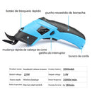 Tesoura elétrica doméstica de 3,6 V, tesoura de aço de tungstênio Recarregável por USB, muito afiada, ferramenta de corte portátil para couro/tecido