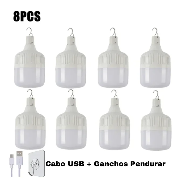 Lâmpada LED USB Recarregável e Portátil