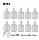 Lâmpada LED USB Recarregável e Portátil