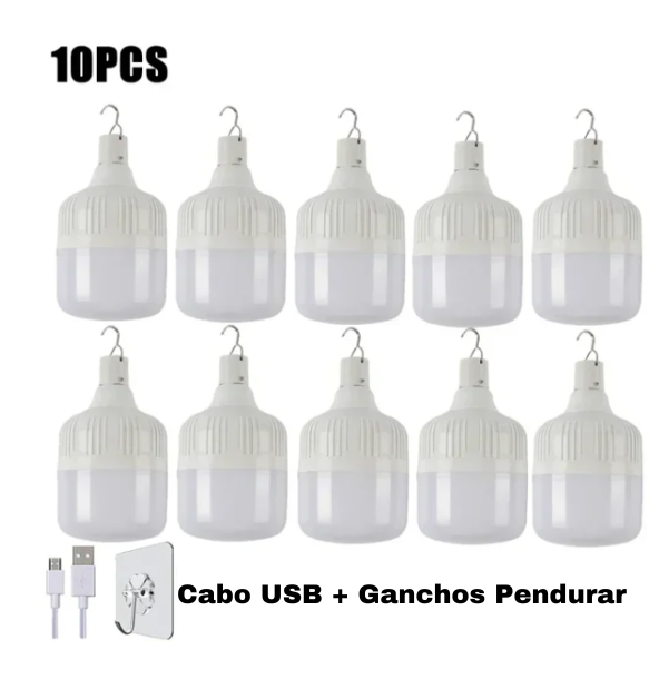 Lâmpada LED USB Recarregável e Portátil