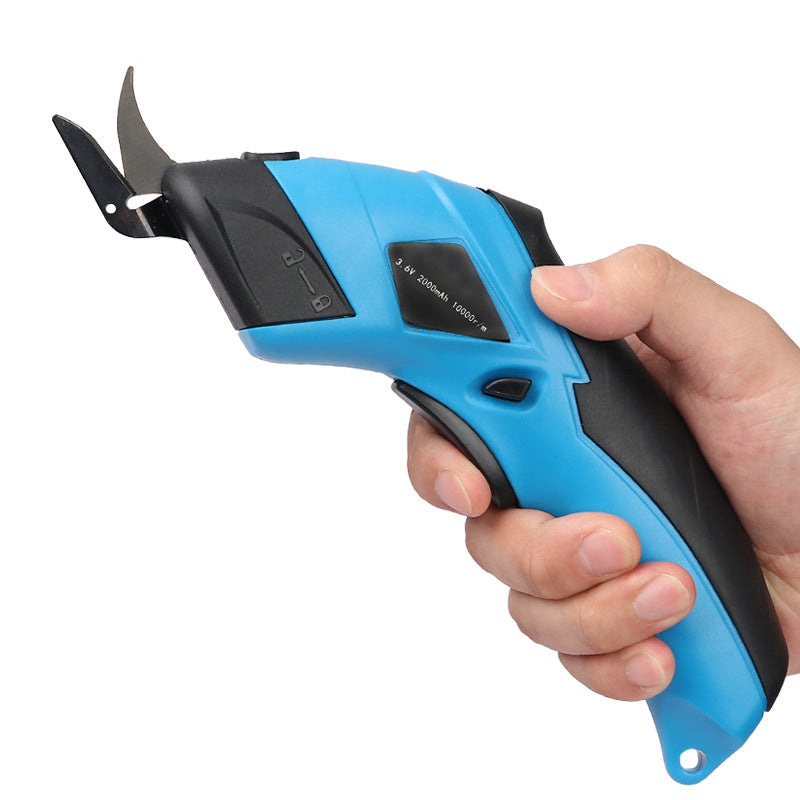 Tesoura elétrica doméstica de 3,6 V, tesoura de aço de tungstênio Recarregável por USB, muito afiada, ferramenta de corte portátil para couro/tecido