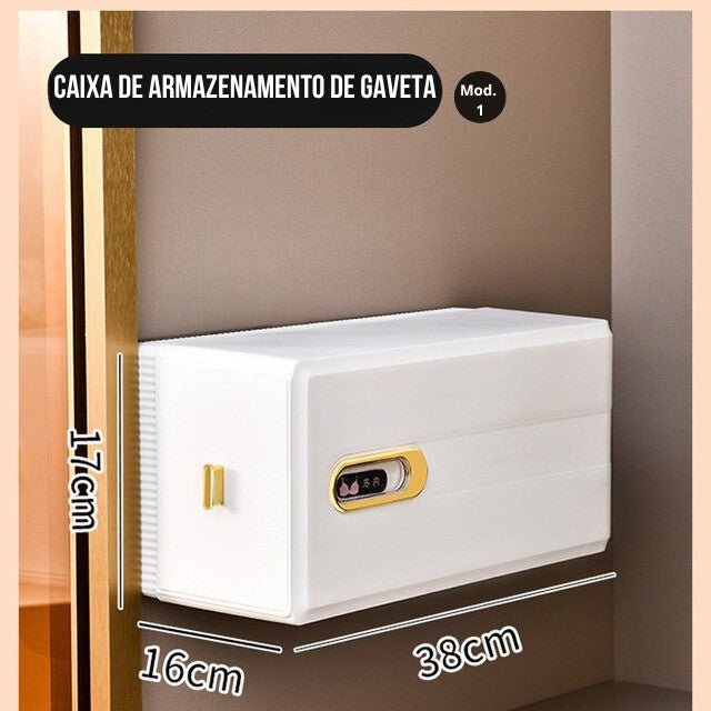 Caixa organizadora para meias,  roupa interior,  sutiã, cuecas, calcinhas.  laços e bijuterias