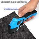 Tesoura elétrica doméstica de 3,6 V, tesoura de aço de tungstênio Recarregável por USB, muito afiada, ferramenta de corte portátil para couro/tecido