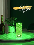 Luminária de Mesa LED tipo Cristal, USB Recarregável, Touch Night Light, Regulável, Romântico, Diamante, uso Quarto, Sala