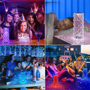 Luminária de Mesa LED tipo Cristal, USB Recarregável, Touch Night Light, Regulável, Romântico, Diamante, uso Quarto, Sala