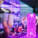 Luminária de Mesa LED tipo Cristal, USB Recarregável, Touch Night Light, Regulável, Romântico, Diamante, uso Quarto, Sala