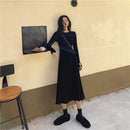 Vestido Longo SkinDress Tricô Poliéster Viscose