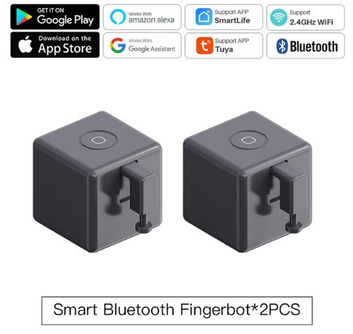 Robô Fingerbot Plus Controlador de Automação Inteligente para Acionamento de Interruptores via Wifi Bluetooth