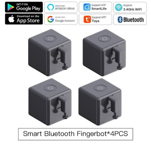 Robô Fingerbot Plus Controlador de Automação Inteligente para Acionamento de Interruptores via Wifi Bluetooth