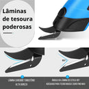 Tesoura elétrica doméstica de 3,6 V, tesoura de aço de tungstênio Recarregável por USB, muito afiada, ferramenta de corte portátil para couro/tecido