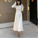 Vestido Longo SkinDress Tricô Poliéster Viscose