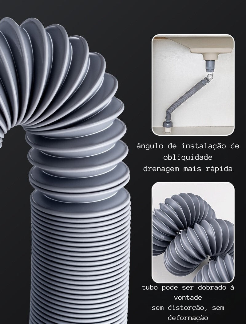 Sifão para Pia 360º para Instalação em  pias de Cozinhas e Banheiros