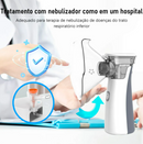 Nebulizador Médico para Inalação Oral e Nasal, Uso de Adultos e Crianças Uso Bateria, Sem Fio,  Carga Rápida Portátil e Tamanho Pequeno