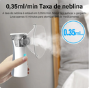Nebulizador Médico para Inalação Oral e Nasal, Uso de Adultos e Crianças Uso Bateria, Sem Fio,  Carga Rápida Portátil e Tamanho Pequeno