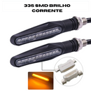 Setas Dianteira e Traseira tipo DRL, pisca da dianteira com luz Daytime Running Light(luz de circulação diurna) e pisca traseiro com Break Strobe Light(luz de freio embutida)