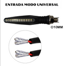 Setas Dianteira e Traseira tipo DRL, pisca da dianteira com luz Daytime Running Light(luz de circulação diurna) e pisca traseiro com Break Strobe Light(luz de freio embutida)