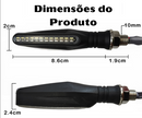 Setas Dianteira e Traseira tipo DRL, pisca da dianteira com luz Daytime Running Light(luz de circulação diurna) e pisca traseiro com Break Strobe Light(luz de freio embutida)