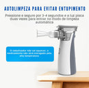 Nebulizador Médico para Inalação Oral e Nasal, Uso de Adultos e Crianças Uso Bateria, Sem Fio,  Carga Rápida Portátil e Tamanho Pequeno