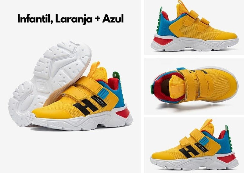 Tênis Infantil Kids Running Esportivo Respirável, Leve e Confortável