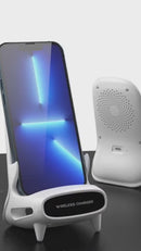 Carregador Mobile Phone Suporte De Carregamento Rápido Sem Fio Com Ventilador De Refrigeração Único Mini Portátil