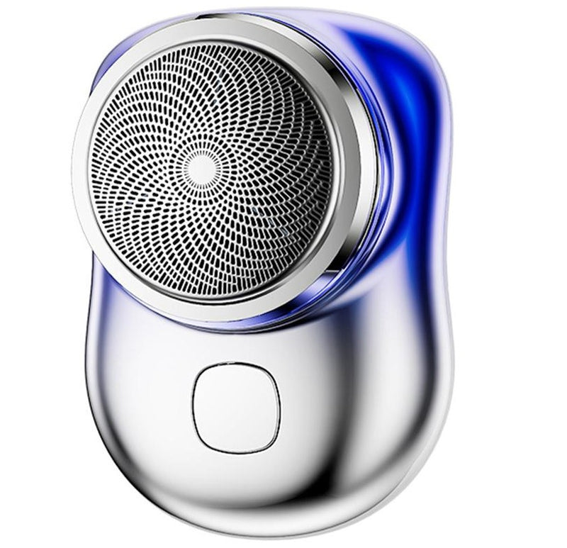 Mini Barbeador Elétrico Portátil, Carregador USB, Uso Dia a Dia e Viagens