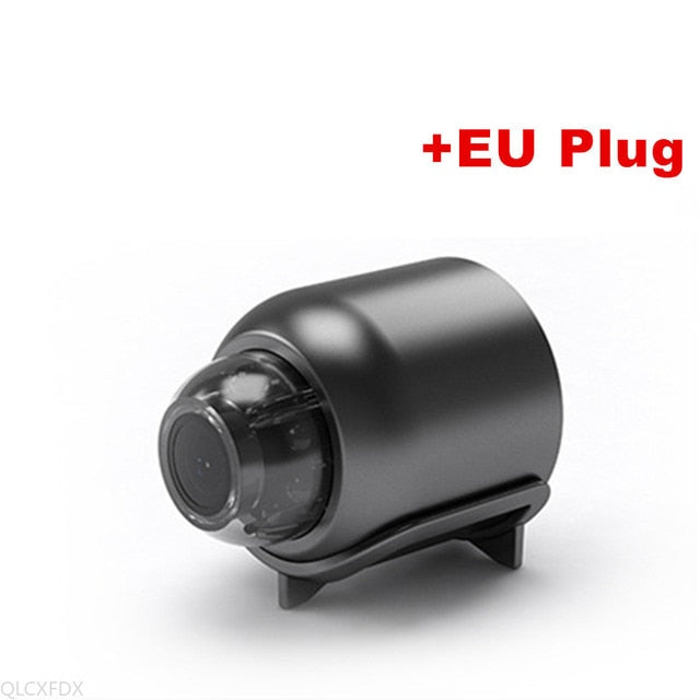 Mini Câmera 1080P WiFi, Vídeo Visão Noturna, Mobile 90° Gravador de Áudio Suporte Cartão Memória até 128GB