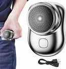 Mini Barbeador Elétrico Portátil, Carregador USB, Uso Dia a Dia e Viagens