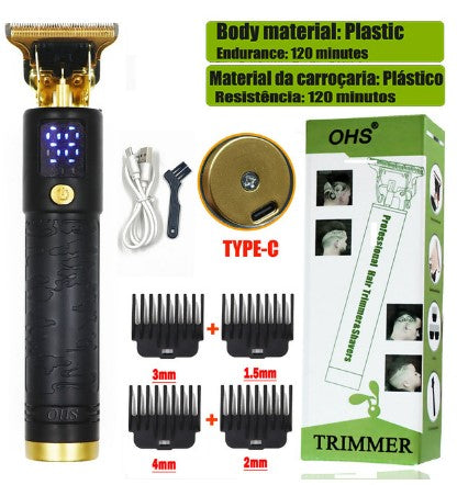 Shaved Máquina de Barbear e Cortar Cabelo no Estilo Profissional