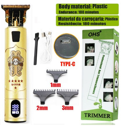 Shaved Máquina de Barbear e Cortar Cabelo no Estilo Profissional