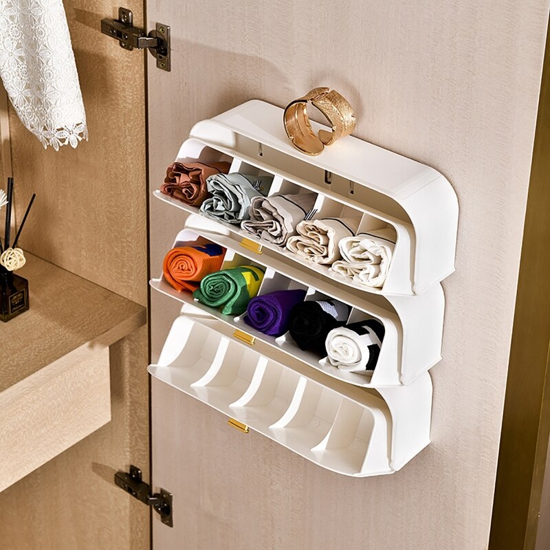 Caixa organizadora para meias,  roupa interior,  sutiã, cuecas, calcinhas.  laços e bijuterias