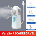 Nebulizador Médico para Inalação Oral e Nasal, Uso de Adultos e Crianças Uso Bateria, Sem Fio,  Carga Rápida Portátil e Tamanho Pequeno