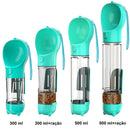 Garrafa de Água, Recipiente para Ração, Porta Sacola e Pazinha para Coleta de Fezes, É um 3em1 para seu cão