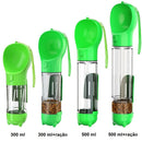 Garrafa de Água, Recipiente para Ração, Porta Sacola e Pazinha para Coleta de Fezes, É um 3em1 para seu cão