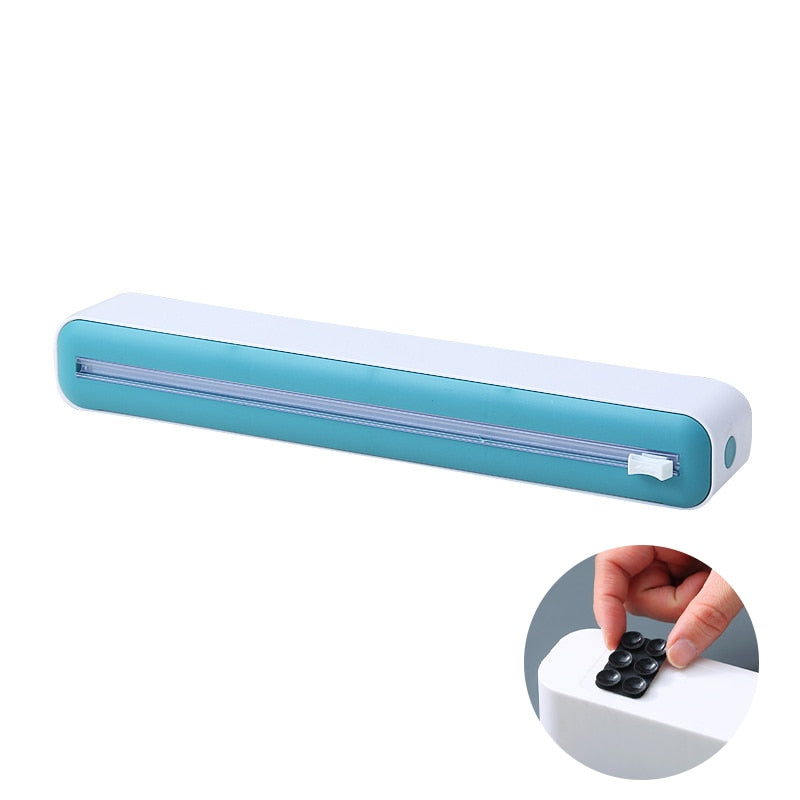 Suporte Com Cortador de Filme Plástico Controle Deslizando Bi-Direcional