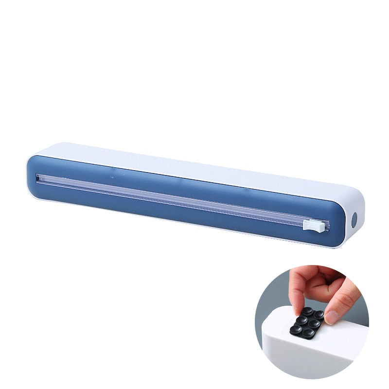 Suporte Com Cortador de Filme Plástico Controle Deslizando Bi-Direcional