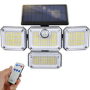 Refletor Led Solar Super Bright Light, Uso Exterior e Interior, Impermeável, Luminária Ajustável, Largo Ângulo de Iluminação