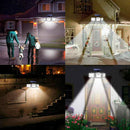 Refletor Led Solar Super Bright Light, Uso Exterior e Interior, Impermeável, Luminária Ajustável, Largo Ângulo de Iluminação