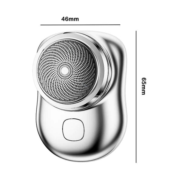 Mini Barbeador Elétrico Portátil, Carregador USB, Uso Dia a Dia e Viagens