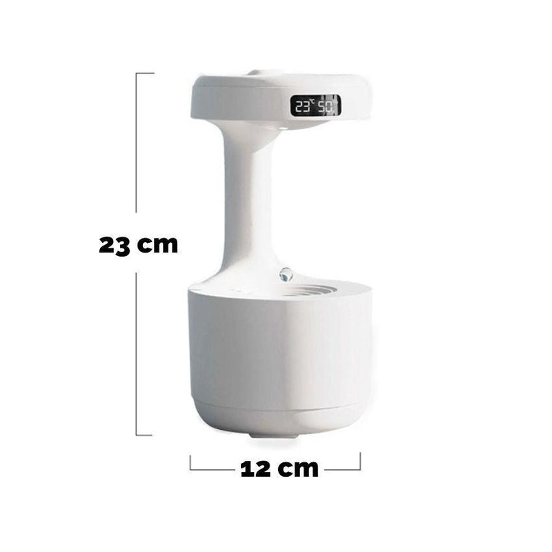 Umidificador De Ar Purificador De Ar Anti Gravidade USB Ultrassônico Display Luz Led